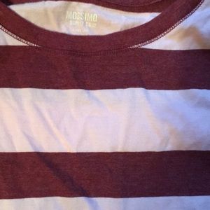 Tops - Pink and burgundy striped top Tops - Pink and burgundy striped top